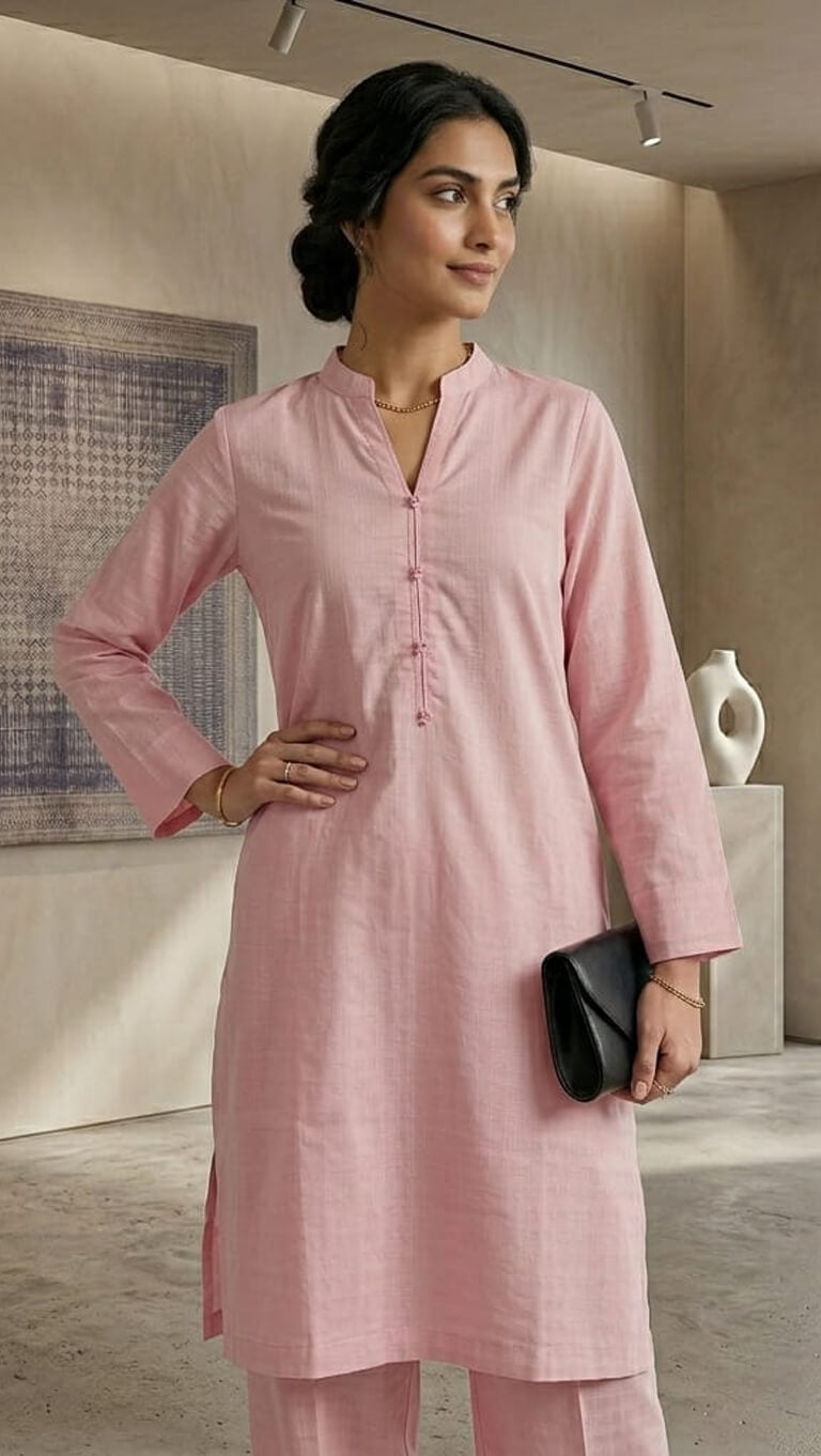 Blush Crush – Pink Lawn Doria Co-ord Set (2PC)