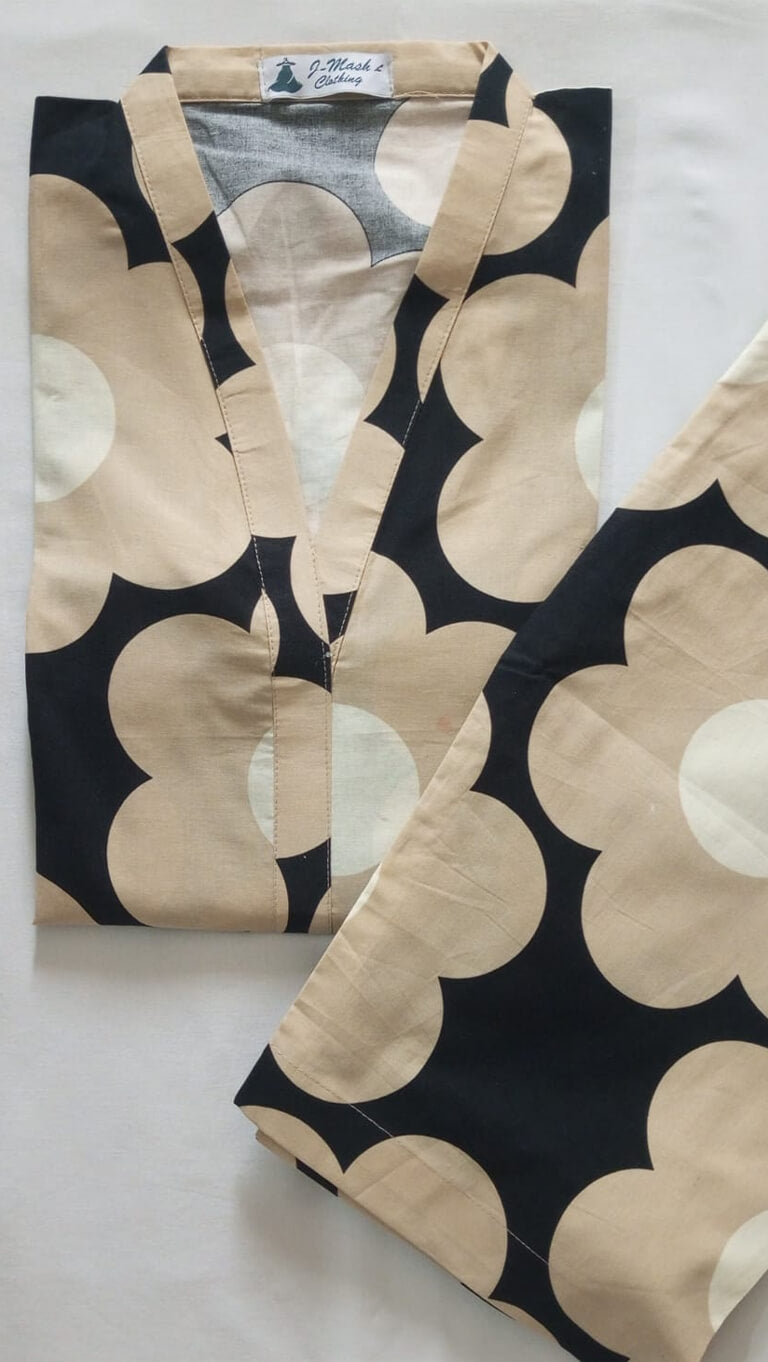 Shadow Sand – Retro Floral Cotton Co-ord Set (2PC)