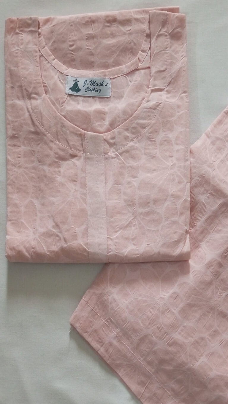 Peach Blossom – Floral Cotton Co-ord Set (2PC)