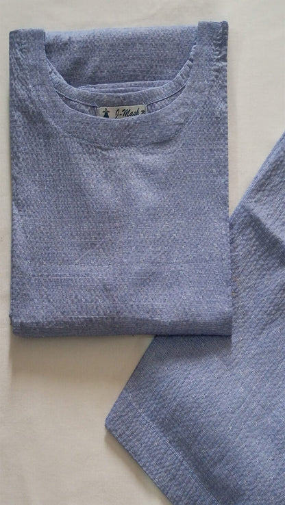 Chambray Mist – Blue Lawn Co-ord Set (2PC)