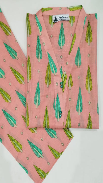 Pastel Peach Pearl Embellished Lawn Suit