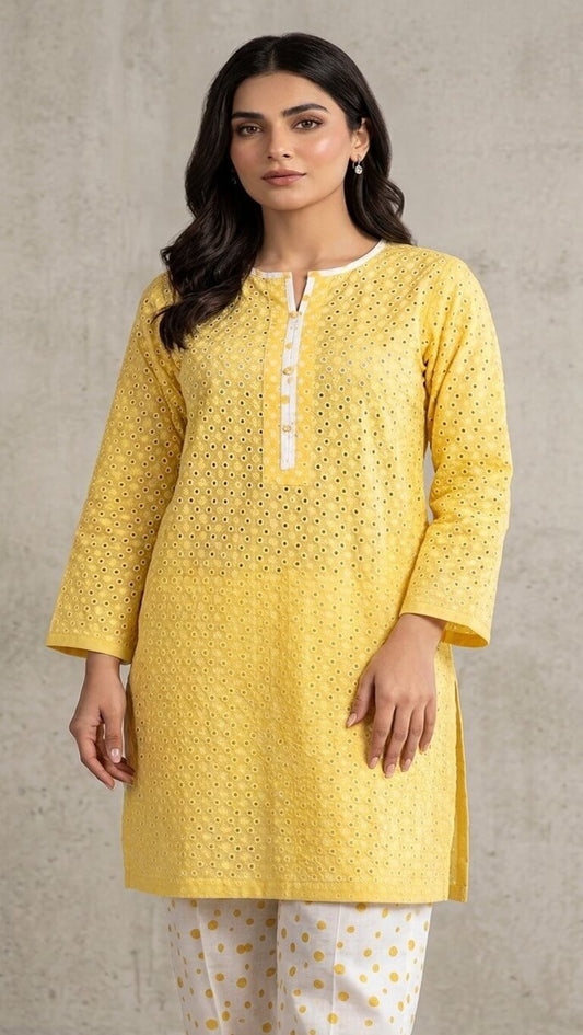 Citron Pop 2Pc – Chicken Kari Inspired Lawn Co-ord Set